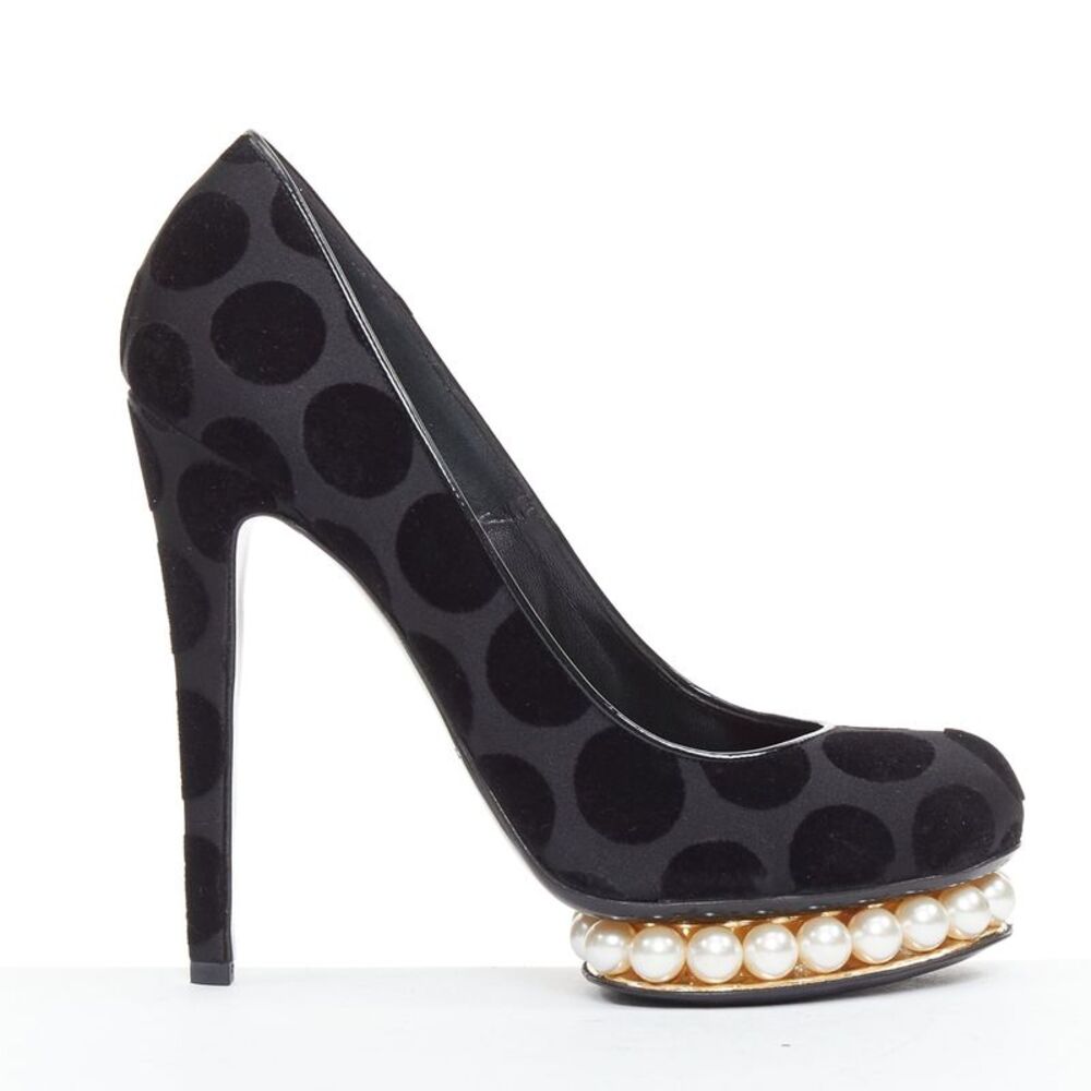Nicholas Kirkwood Velvet Pearl Pumps